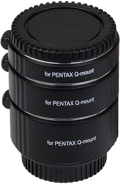 Kameros priedai - Caruba Extension Tube Set Pentax Q 10mm 16mm 21mm Chrome
