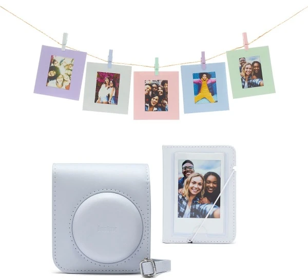 Nuotraukų rėmelis Fujifilm instax mini 12 priedų rinkinys (DĖKLAS, ALBUMAS, RĖMELIAI SU SEGTUKAIS); CLAY Baltas