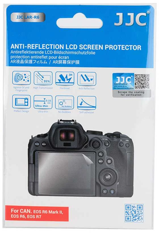 JJC „Monitorius“ LCD ekrano apsauga, skirta „Canon Eos R6 Mark II“, „R6“, „R7“ / „Lar-r6“.