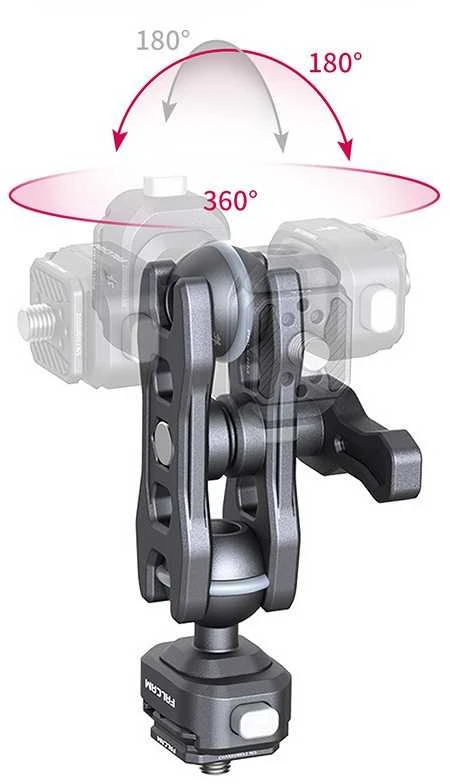 Kameros Priedai - Ulanzi FALCAM F22 Magiška Ranka F018 105mm Aliuminis 2.5kg Talpa