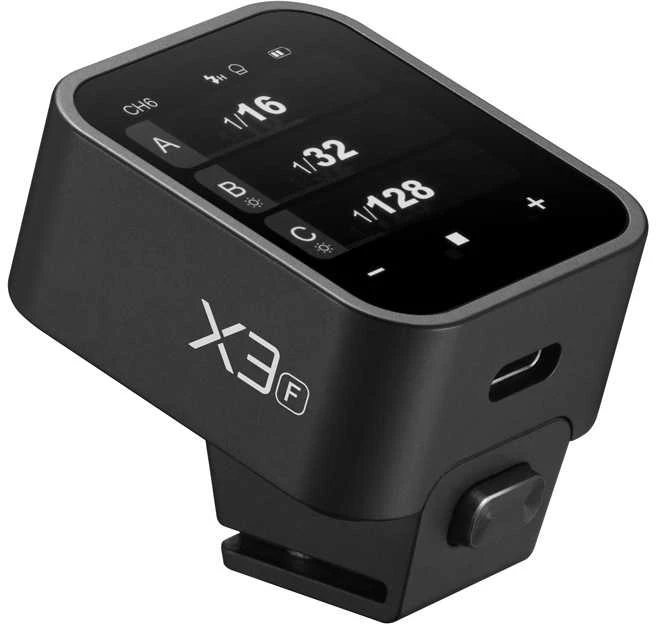 Godox X3 Fuji paleidiklis su jutikliniu ekranu