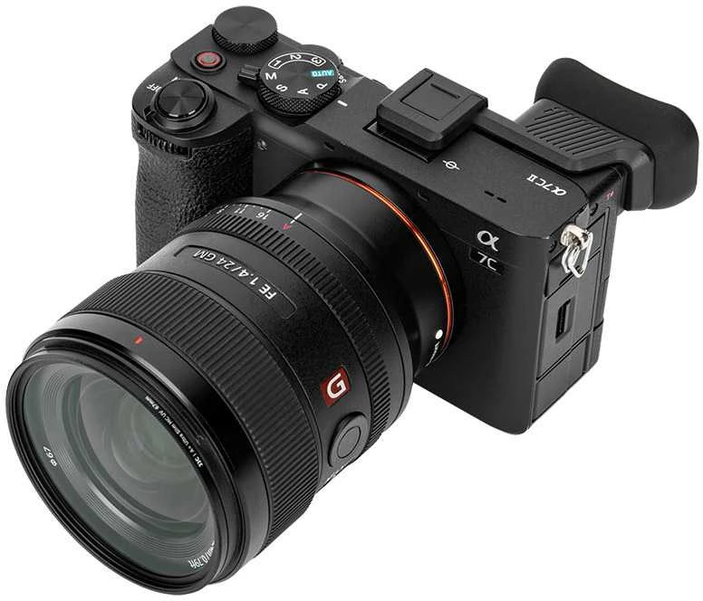 Kameros priedas - JJC ilgas akies puodelis Sony A7C II A7CR silikono juodas