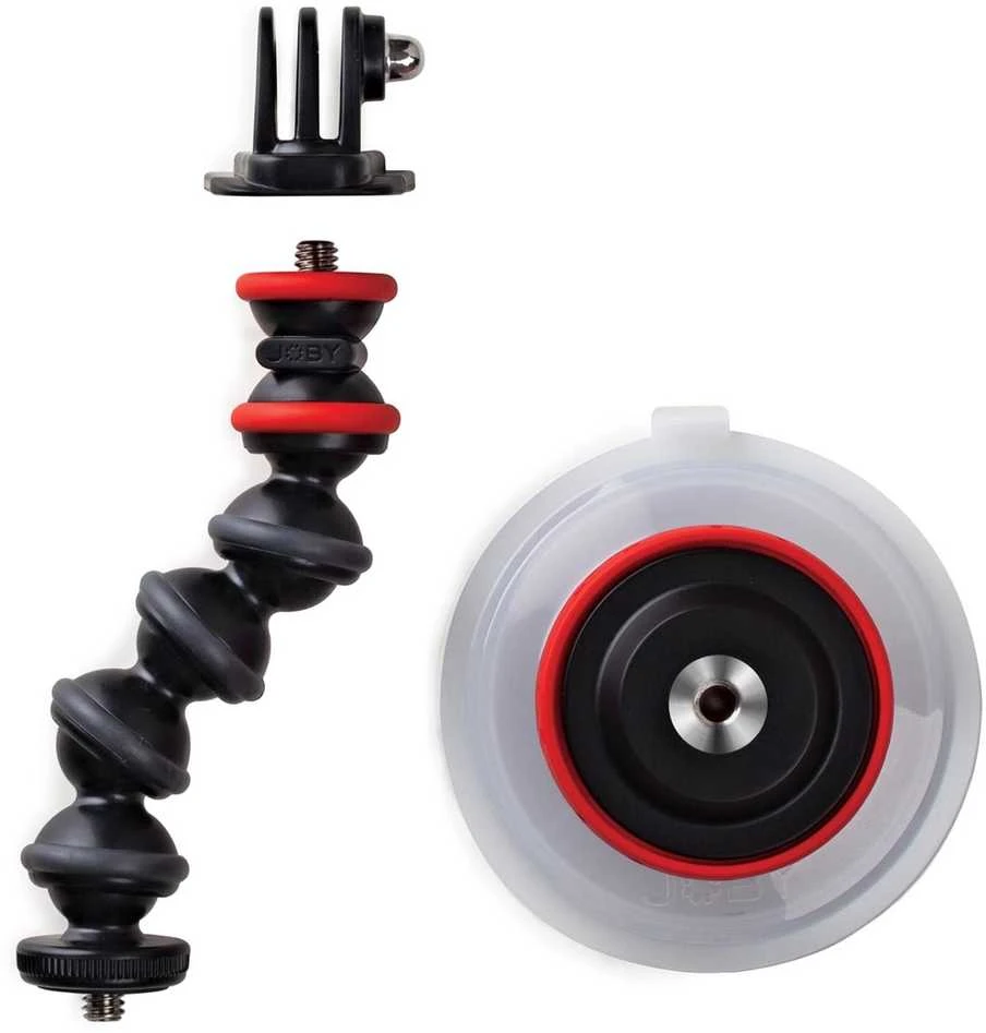 Joby Suction Cup ir GorillaPod Arm Juodas, Raudona
