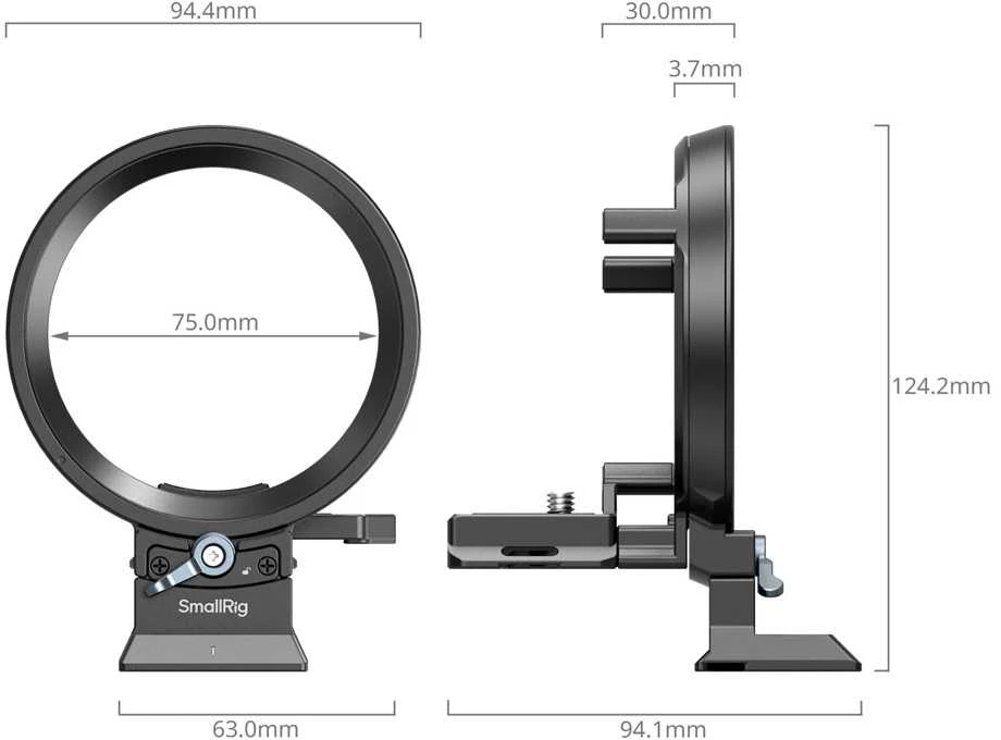 SmallRig 4702 Rotatable Horizontal-to-Vertical Mount Plate Kit for LUMIX S5 II / S5 IIX / G9 II