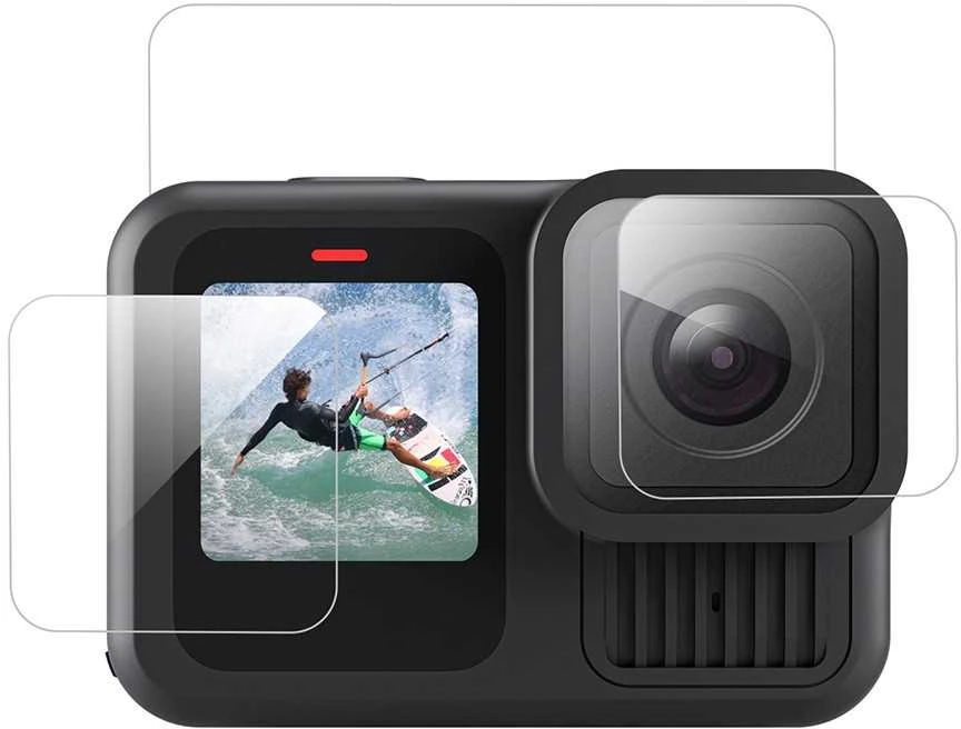 „Telesin 3-in-1“ grūdintas stiklas GoPro Hero 13 Juodas (S6-FLM-07-TGP)