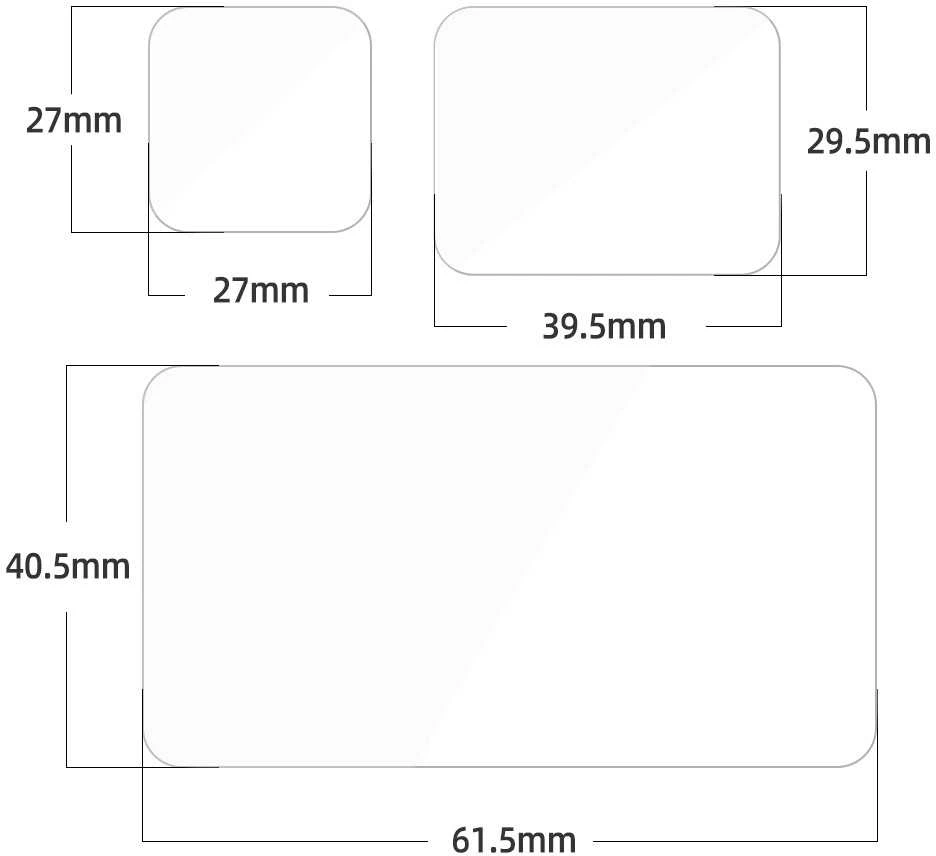 „Telesin 3-in-1“ grūdintas stiklas GoPro Hero 13 Juodas (S6-FLM-07-TGP)
