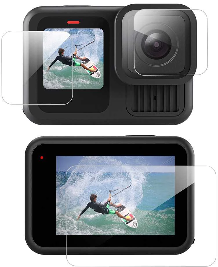 „Telesin 3-in-1“ grūdintas stiklas GoPro Hero 13 Juodas (S6-FLM-07-TGP)