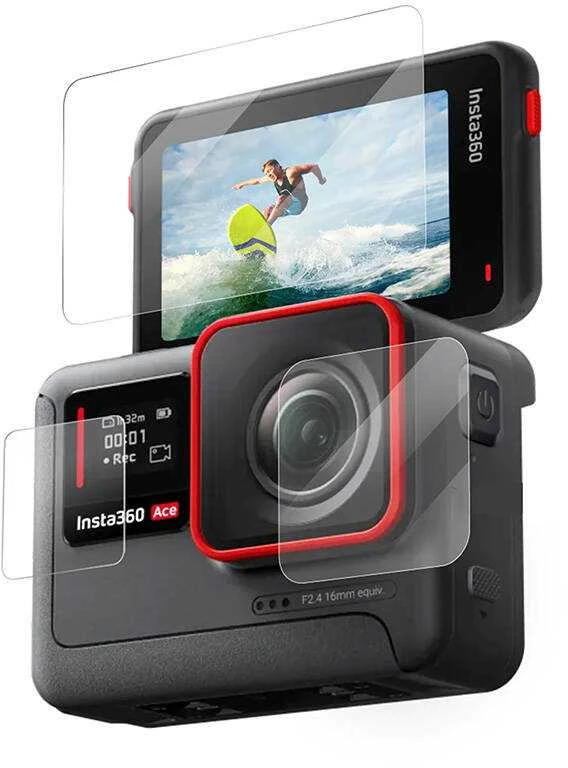 Grūdinto stiklo plėvelė TELESIN, skirta Insta360 Ace Pro