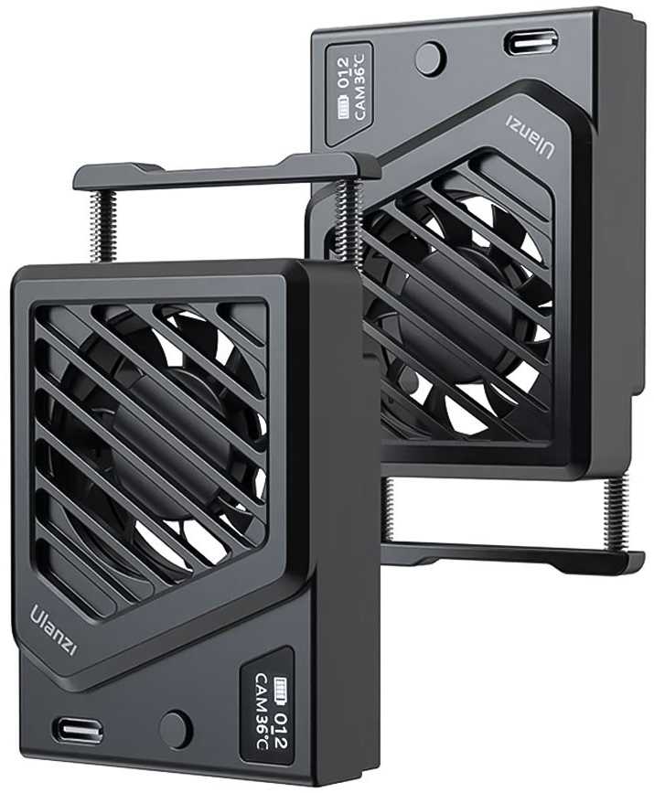 Kameros priedas - Ulanzi CA25 aušinimo ventiliatorius (200mAh, USB-C, OLED ekranas)