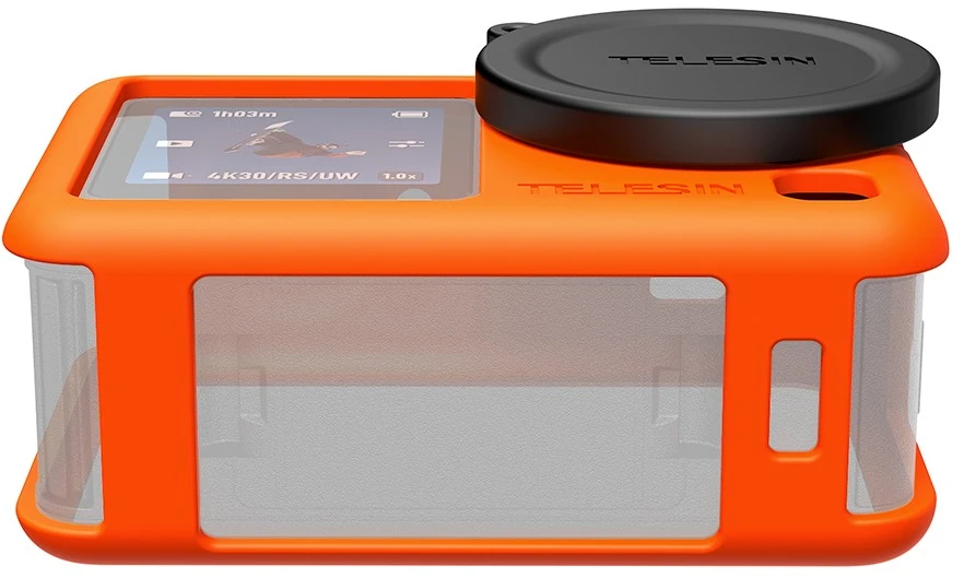 Telesin Silicone Protective Case for DJI Osmo Action 6 Oranžinis