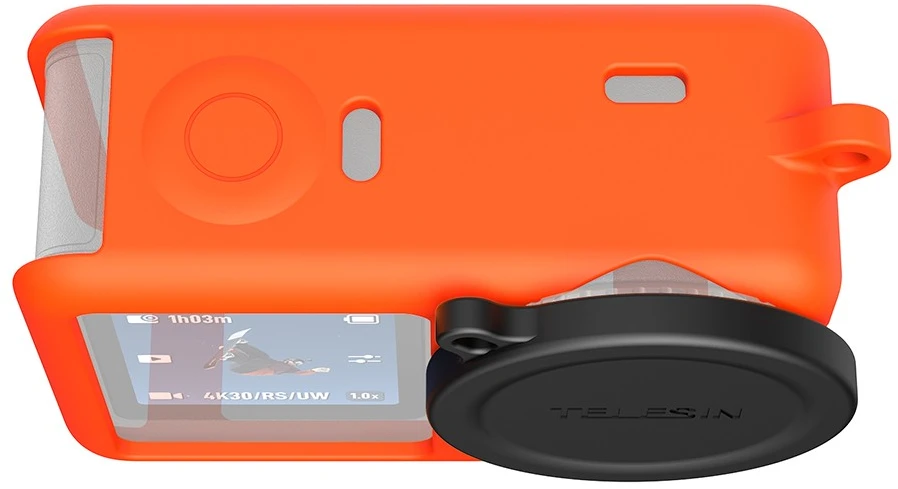 Telesin Silicone Protective Case for DJI Osmo Action 6 Oranžinis