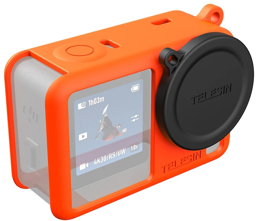 Telesin Silicone Protective Case for DJI Osmo Action 6 Oranžinis