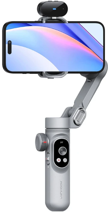 AOCHUAN X Pro stabilizatorius su dirbtinio intelekto jutikliais (pilkas)