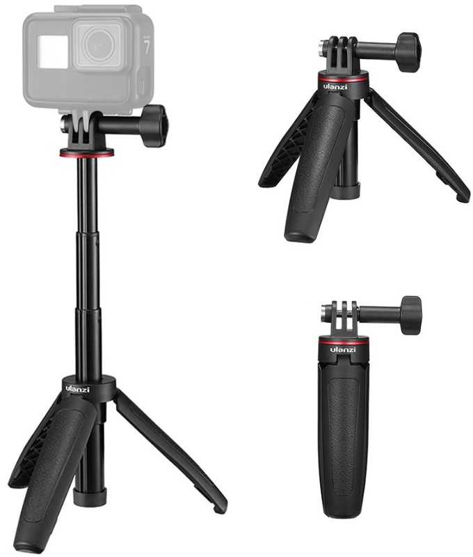 Kameros Stovas - ULANZI MT-09 2-in-1 Kompaktiškas Stovas/Selfie Lazda GoPro kamerai