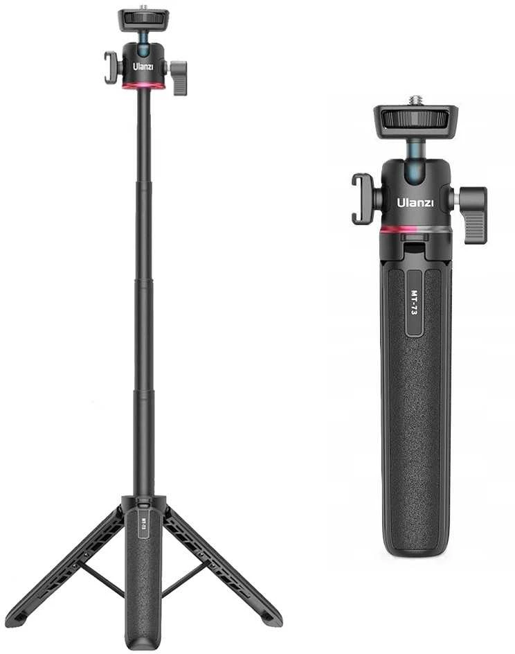 Kameros Stovas - ULANZI MT-73 2-in-1 Stovas Selfie Laikiklis 21-55 cm Aukščio Reguliavimas