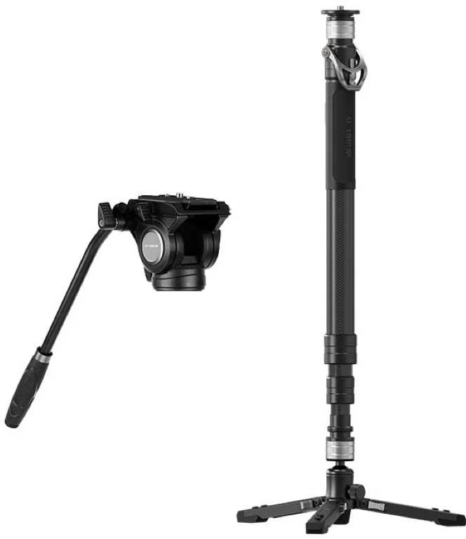 Kameros stovas - YC Onion PINETA Monopod 8kg 145cm Fluid Head Juodas