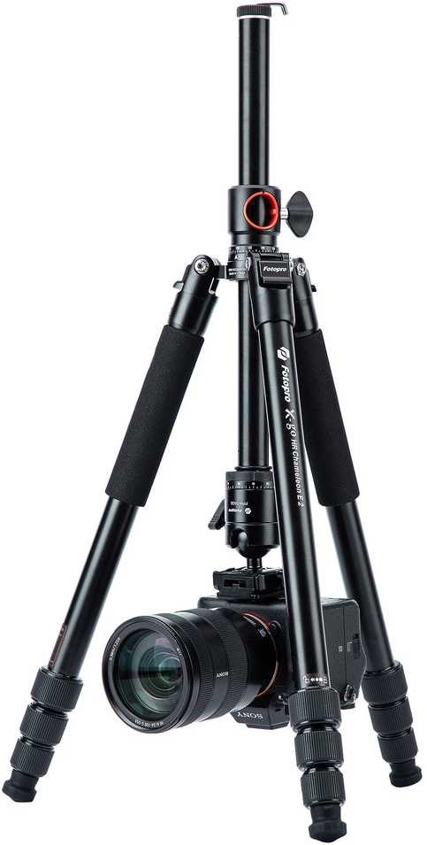 Kameros trikojis - Fotopro X-go HR Chameleon E2 8kg 13.4-158.7cm Monopod Juodas