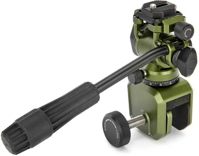 Kameros tvirtinimas - 3 Legged Thing Window Mount Trinity Kit, pan/tilt head, 3/8" thread, Moss