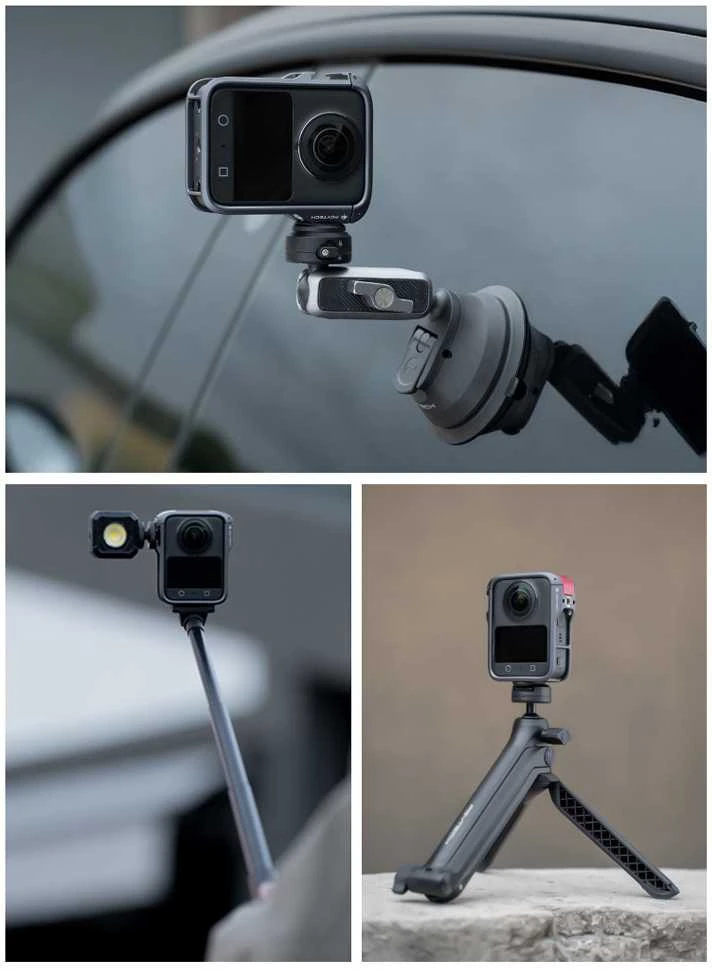 Kameros tvirtinimas - PGYTECH OSMO 360 kamerai skirtas narvas (aliuminio lydinys, keli tvirtinimai)