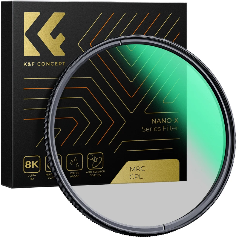 Cirkulinis filtras - K&F Concept Nano-X MRC 86mm CPL filtras