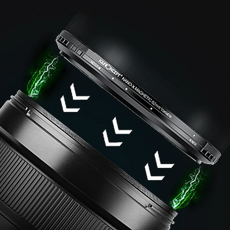 Filtras - K&F Concept Nano-X MRC Fader Magnetinis Reguliuojamas Pilkas Filtras