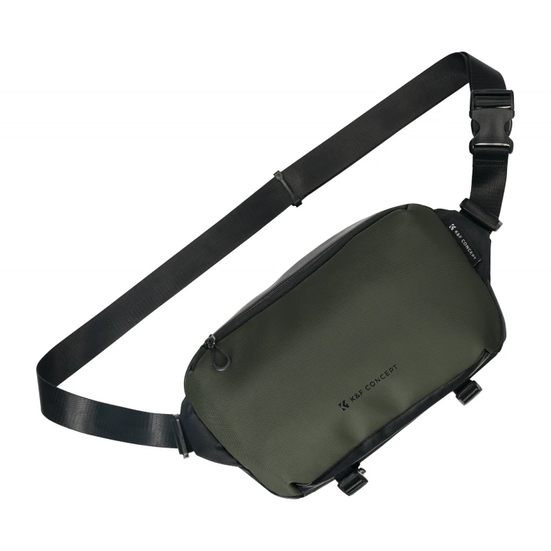Fotoaparato Dėklas - K&F Concept Alpha Sling Bag 10L 33x22x15 cm Atsparus Vandeniui Tamsiai Žalias