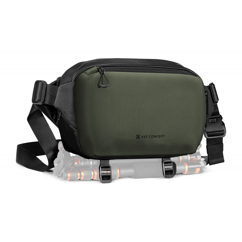 Fotoaparato Dėklas - K&F Concept Alpha Sling Bag 10L 33x22x15 cm Atsparus Vandeniui Tamsiai Žalias