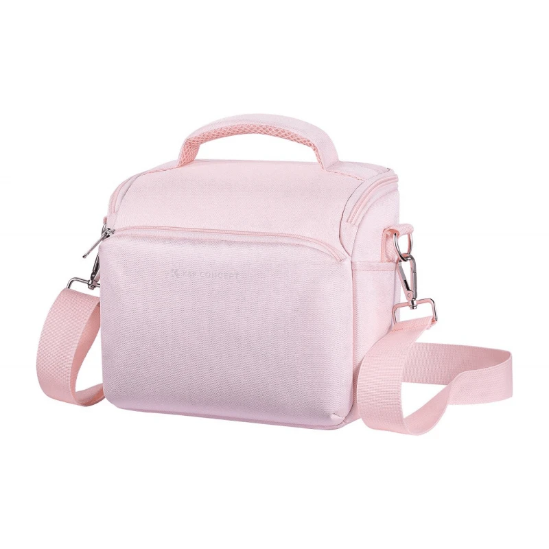 Fotoaparato Dėklas - K&F Concept Sling Bag 5L Reguliuojama Dirželis Nuimamas Skyrius Rožinė