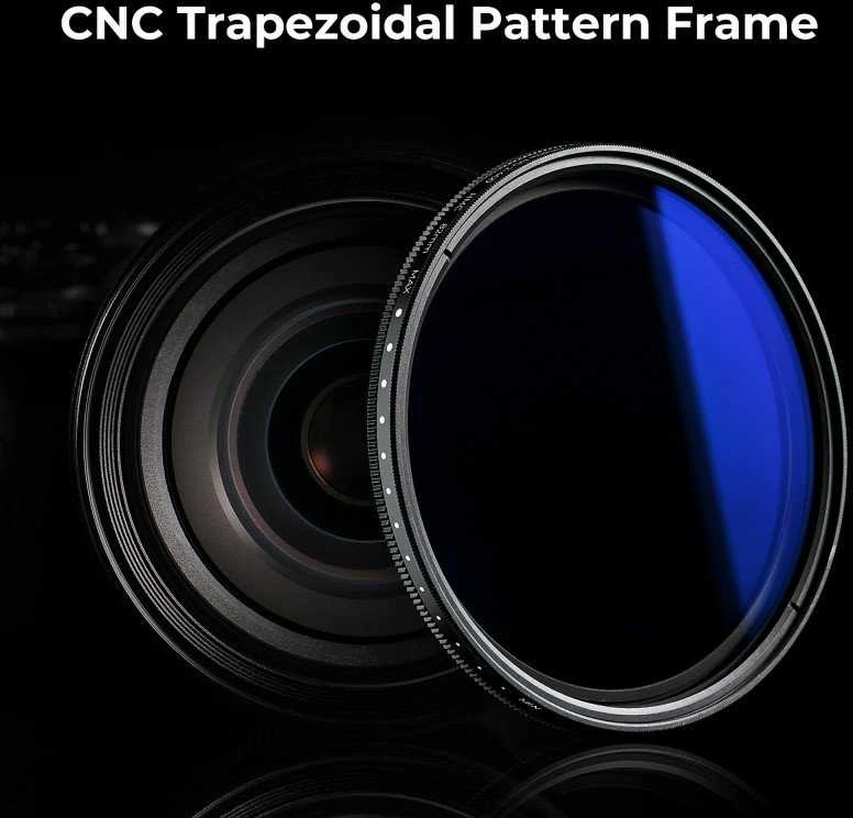 Fotoaparato Objektyvo Filtras - K&F Concept Classic Slim Fader NDX ND2–ND400 55 mm Pilkas