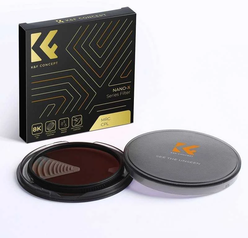 Objektyvo Filtras - K&F Concept Nano-X CPL 77 mm