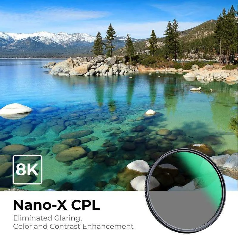 Objektyvo Filtras - K&F Concept Nano-X CPL 77 mm