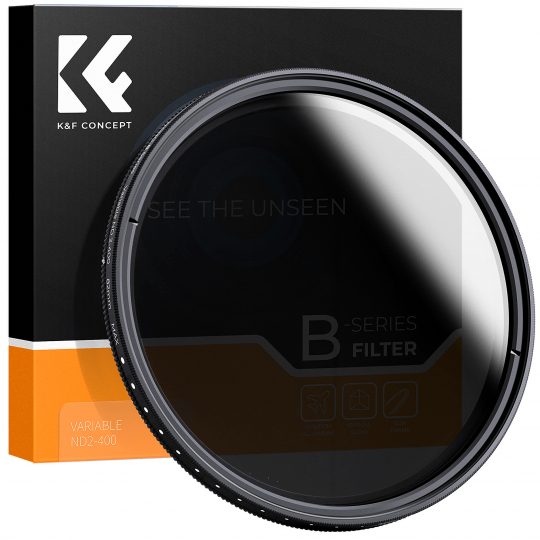Objektyvo Filtras - K&f Concept B Serijos Fader Nd2-400 82mm Pilkas Filtras