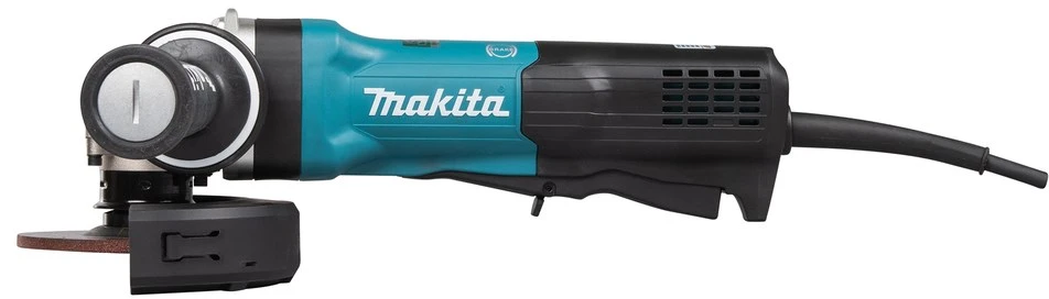 Makita GA5093X01 Kampinis šlifuoklis, 1900 W, 125 mm, SJS², AFT, Mechaninis stabdys, Svirtinis jungiklis, 2800-11500 min-1, antivibracinė šoninė rankena