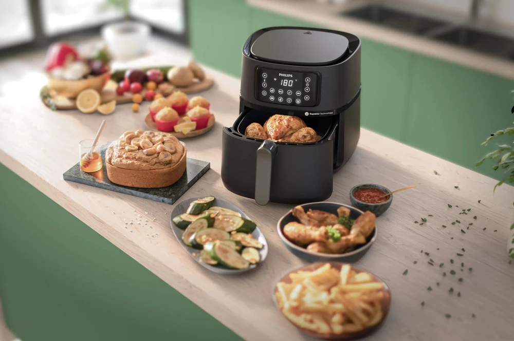 Gruzdintuvė Philips „Airfryer“ „5000 Series XXL Connected“ HD9285/90 (Pažeista pakuotė)