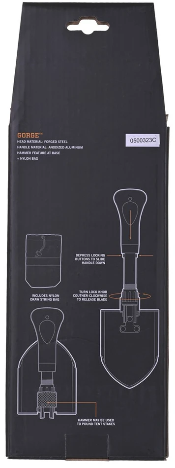 Gerber Outdoor Gorge sulankstomas kastuvas Kastuvas