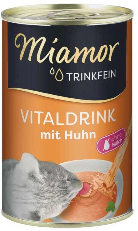 Gėrimas katėms su vištiena Miamor Trinkfein Vitaldrink, 135 ml