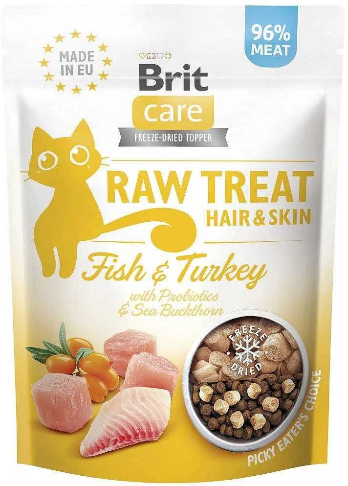 Kačių Skanėstai - Brit Care Raw Skanėstas su Kalakutiena 40g