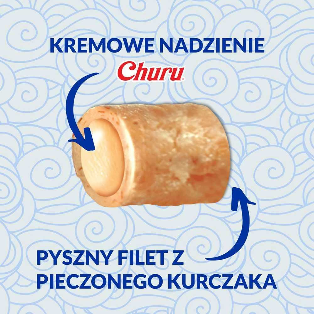 Kačių Skanėstai - INABA Churu Bites Vištiena, Tunas Ir Lašiša 3x10g