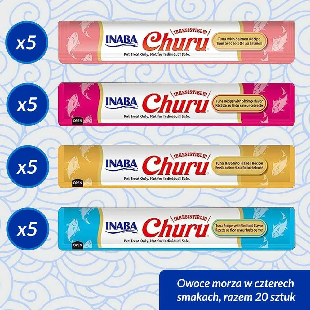 Kačių Skanėstai - Inaba Churu Įvairovės Dėžutė 20x14g