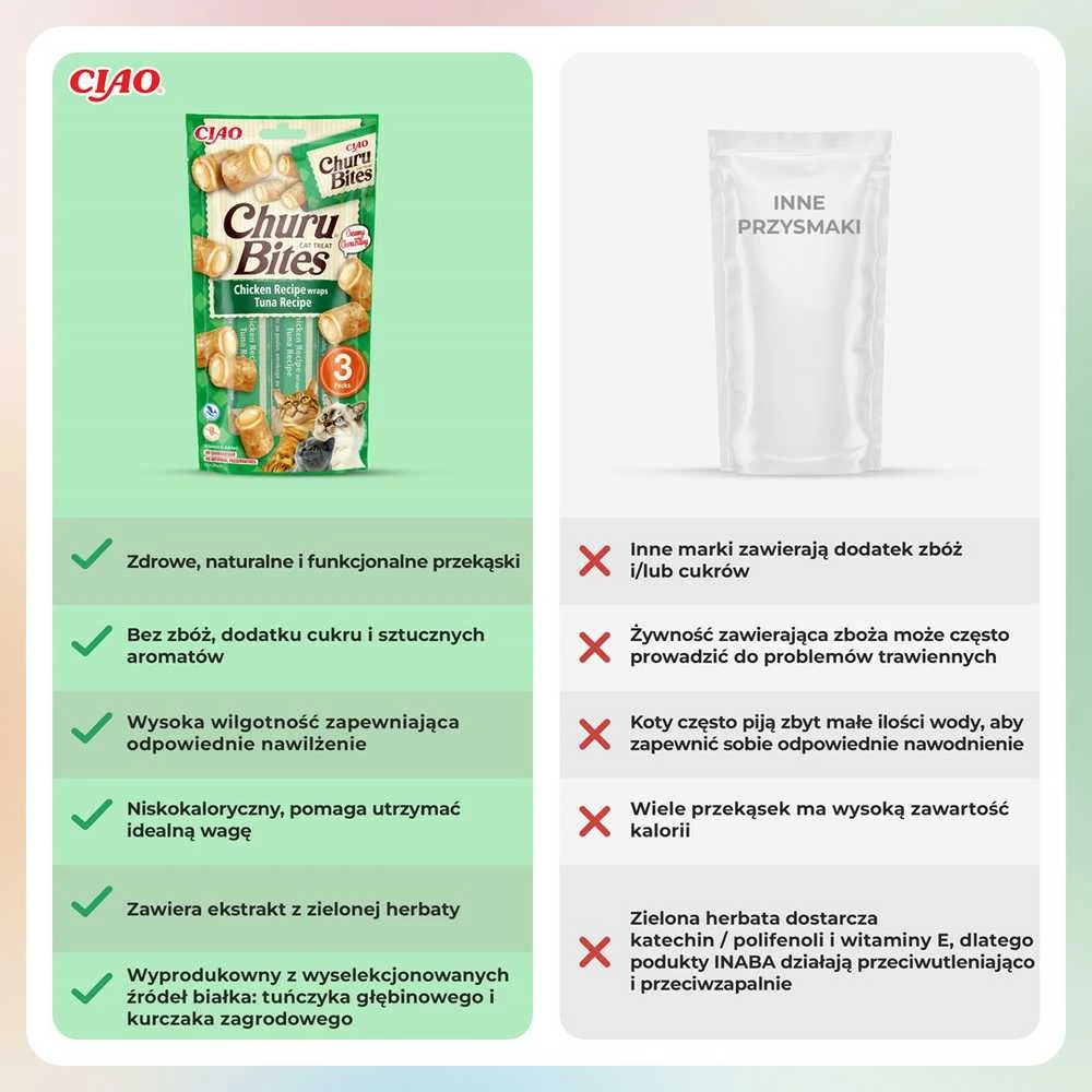 Churu Cat skanėstas Bites Chicken Tuna 30g