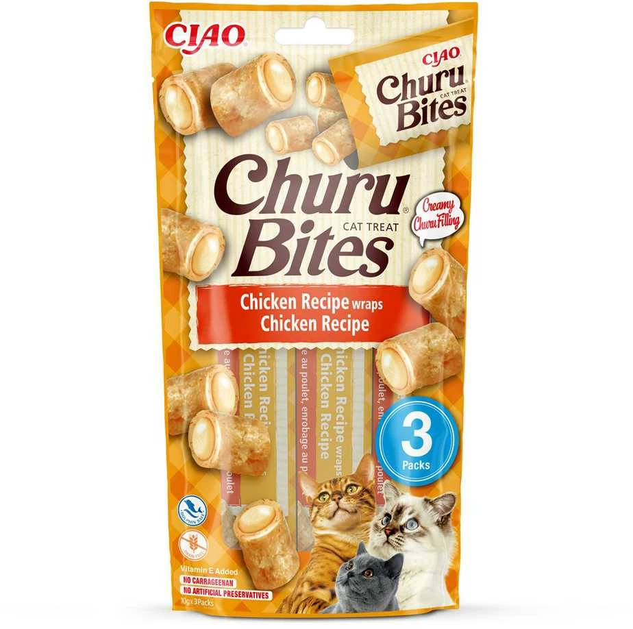 Kačių Skanėstai - Inaba Churu Kąsneliai 3x10 g