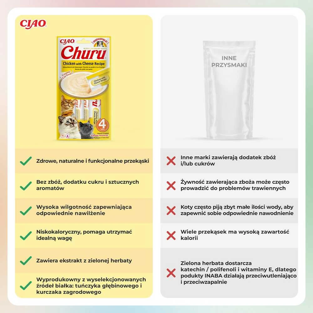 Inaba Churu Cat skanėstas Chicken Cheese 56g