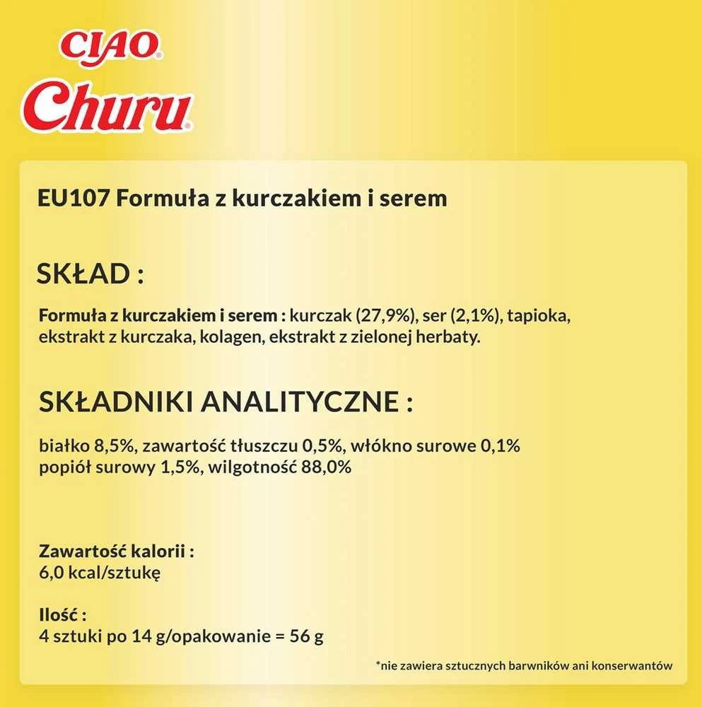 Inaba Churu Cat skanėstas Chicken Cheese 56g