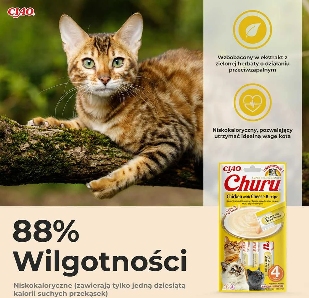 Inaba Churu Cat skanėstas Chicken Cheese 56g