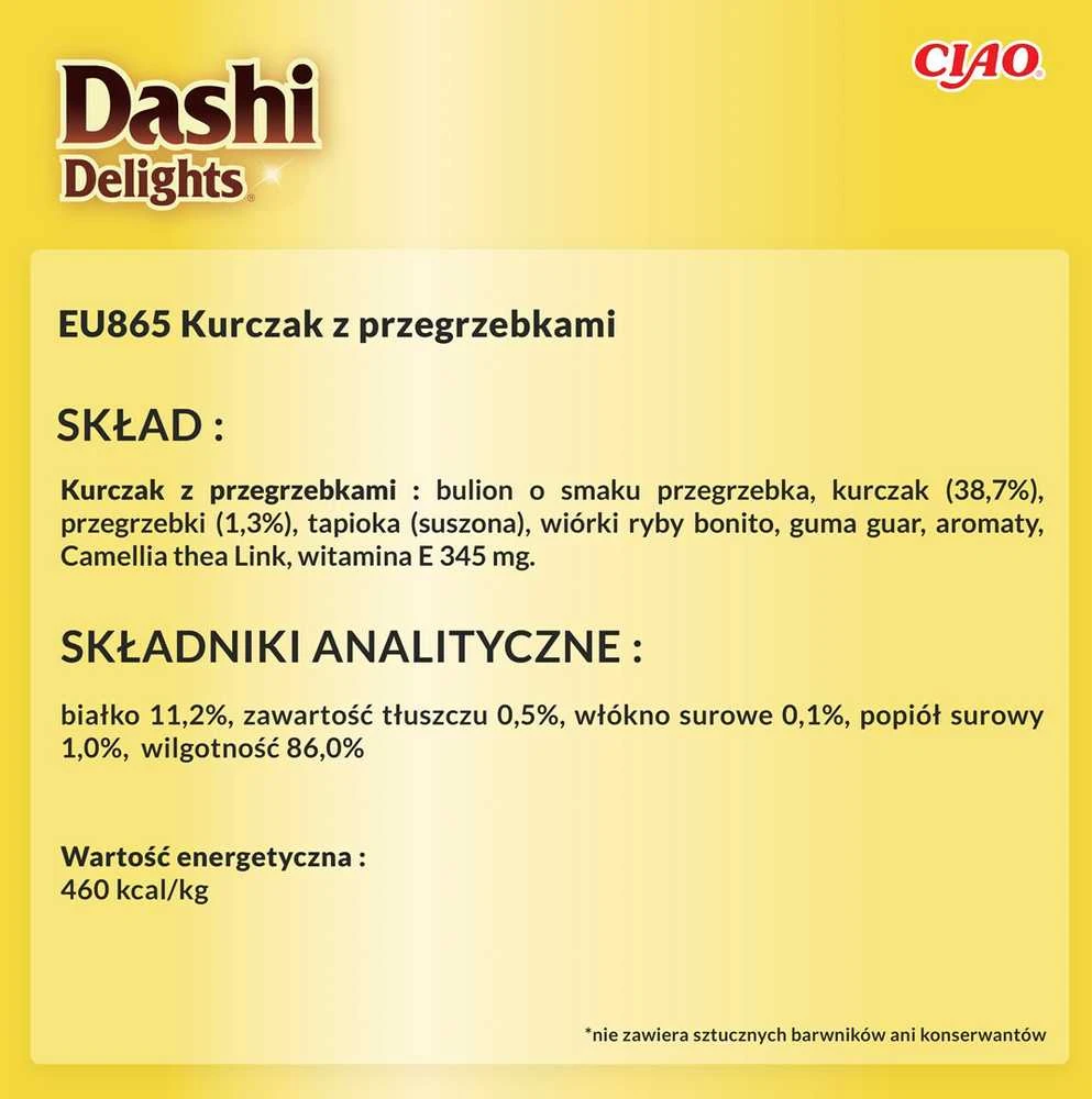 Kačių Skanėstai - Inaba Dashi Delights Su Vištiena Ir Midijomis 70g