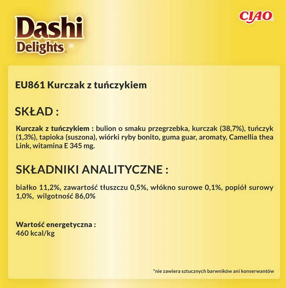 Kačių Skanėstai - Inaba Dashi Delights Vištienos ir Tuno Sultinys 70g