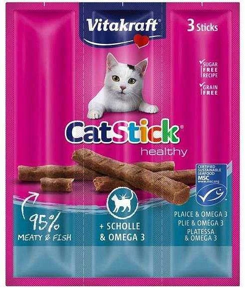 Kačių Skanėstai - Vitakraft Mini su menkėmis ir Omega-3 - 3 vnt