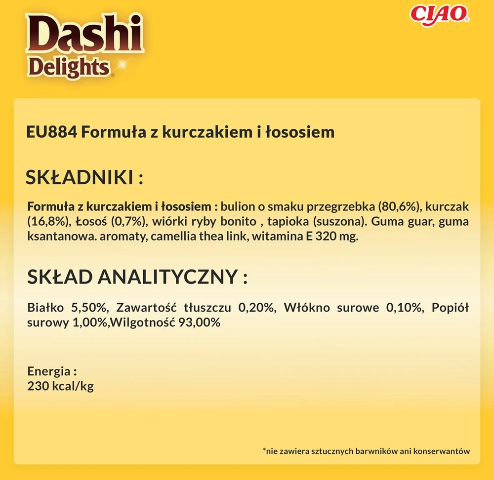INABA CAT Dashi Delights Silky Broth vištiena su lašiša - skanėstas katėms - 40g