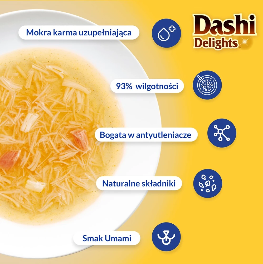 INABA CAT Dashi Delights Silky Broth vištiena su lašiša - skanėstas katėms - 40g