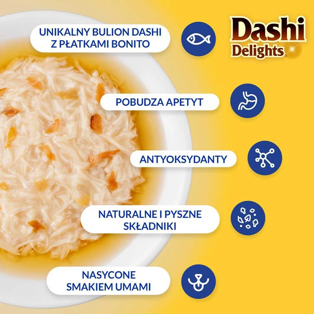 Kačių Skanėstai - Inaba Dashi Delights Vištiena, Tunas, Lašiša 70g